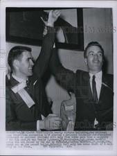 1963 Press Photo Donald E. Lukens, Charles McDevitt at Young Republican Conv. picture