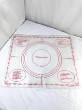 Vtg Tupperware Pastry Mat 1965 Plastic  Baking Guide Conversions USA Flexible FS picture
