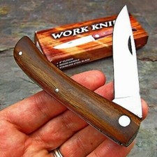 Sodbuster Folding Work Knife - Wood Handle - Fast Shipping Farmer Dirt Buster picture