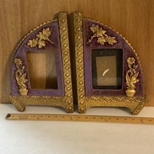 PAIR OF STUNNING ANTIQUE AESTHETIC MOVEMENT CARVED WOOD GILT GESSO PICTURE FRAME picture