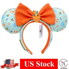 Disney-Park's Orange Bird Hairband Epcot Flower Garden Minnie Ears Headband US picture