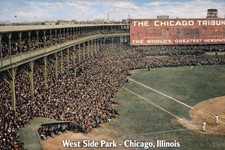 WEST SIDE PARK - CHICAGO MODERN Postcard Baseball Stadium A208 picture