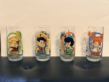 Vintage 1986 Pizza Hut The Flintstone Kids Collector Glassware picture