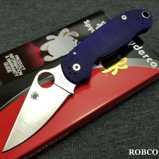 Spyderco Para 3 S110V Satin Blade Dark Blue G-10 (Paramilitary 3) C223GPDBL picture