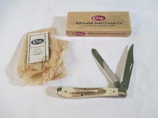 Case XX 1999 Stag Slim line 2 blade Trapper V52048 SS, ITem 00136 picture