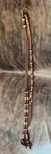 TRULY UNIQUE Handmade STITCHED LEATHER ROMAL REINS Signed By Jimmy Flores Of CA picture