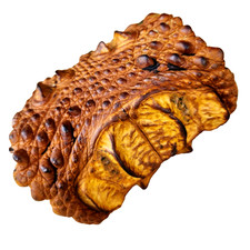 Genuine Alligator scutes leather men arm guard cuff bracelet large  adjustable picture
