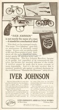 1913 Iver Johnson Arms Original Ad Automatic Revolver Bicycle Motorcycle Shotgun picture