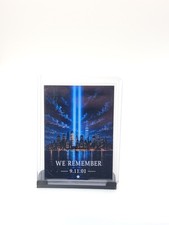 9/11 Never Forget Memorial Art Card – September 11 Tribute Twin Towers In Light picture