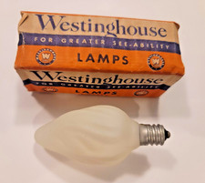 Vintage Westinghouse SWIRL Christmas Bulbs TESTED & ARE WORKING C-6 White 3