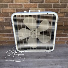 VTG K-Mart Lakewood 3 Speed 22” Whisper Quiet Robin Egg Blue Metal Box Fan K-223 picture
