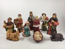 11 piece vintage nativity scene set 7.5
