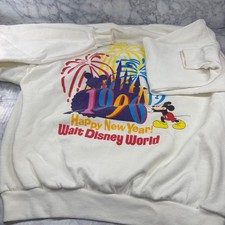 Vtg 1996 Disneyland Happy New Year Mickey Mouse Crewneck Retro Disney Adult USA picture
