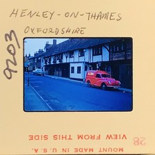 Vintage 35mm Slide Photo Henley-on-Thames Oxfordshire UK Street Scene Classic picture