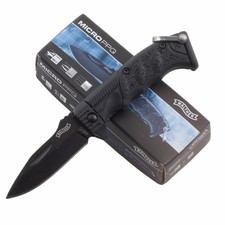 Walther Micro PPQ Black Linerlock Folding Pocket Knife Spear Point Blade picture