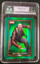 2025 Topps Chrome Deadpool Old Man Logan Green Refractor /99 C3 9 Mint picture