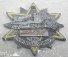 2010 BNSF Pewter Christmas Ornament  (Collection Addition 2010) Holiday Wishes picture