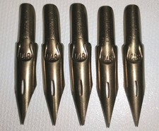 (5) Esterbrook 1930's Bronze Color 048 Falcon Dip Pen New Old Stock Made in USA picture