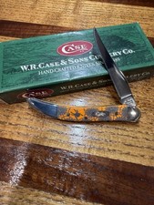 2005 Case XX Tiny Toothpick 610096 persimmon bone halloween spiders pocket knife picture