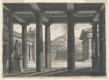 Liverani Stage Design Pompeii Opera Vintage Architecture Photo Reprint Wall Art picture
