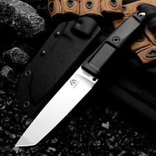 11' Tactical Knife G10 Handle 5mm Thick N690 Steel Tanto Blade Deluxe Sheath  picture