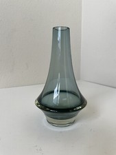 Lasi Oy Riihimaen 1379 Finland Glass Vase Bowl Mid Century  Modern Era picture