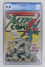 Action Comics #86 Superman CGC 4.0 Last War Cover 1945 DC Comics Tojo WWII  picture