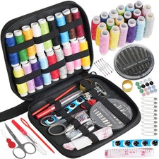 Travel Mini Sewing Kit Thread Scissor Tape Pin Thimble Needle Home Sew Set picture