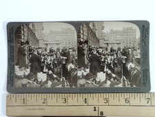 Loyal Swedes Greeting Crown Prince Gustav Stereoview Underwood 1906 Stockholm picture