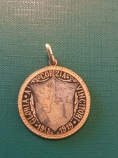 Gabriele D'Annunzio River Rare Patriotic Medal Gorizia Arditi Squadron picture