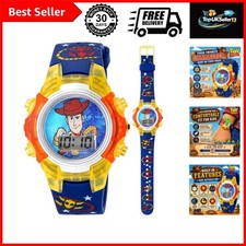 Toy Story 4 Kids Digital LCD Watch – Flashing Dial, Woody Character Design, P... picture