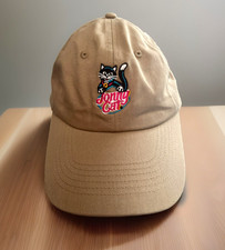 JONNY CAT Kitty  Cat Litter Strapback Cap Hat Color Logo Khaki Slide Adjustable picture
