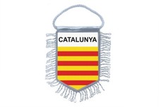 Mini banner flag pennant window mirror cars country banner catalonia catalan picture