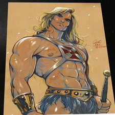 He-Man Art Print Signed 8.5x11 | Art by Keyeske picture