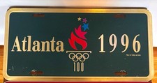 Atlanta 1996 Olympic Centennial Games Georgia License Plate Collectible picture