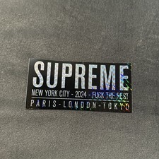 Supreme Silver Supreme New York City 2024 Sticker picture