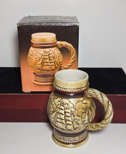 Vintage 1982 Avon Tall Ships Beer Stein Ceramarte Brazil Nautical Sailing Ship picture