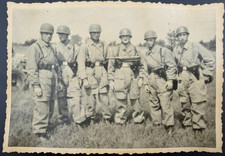 Historical photo Group of German paratroopers (Fallschirmjäger) during WWII picture