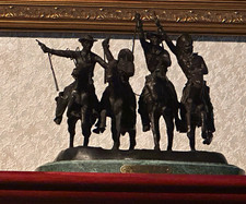 Frederic Remington Coming Through the Rye Bronze Sculpture Signed 3D Effect picture