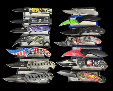 Wholesale Set of 14 Brand New Spring Assisted pocket Camping Outdoor knife picture