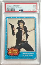 1977 Topps Star Wars #58 Harrison Ford as Han Solo PSA 7 Rookie Yr Centered Nice picture