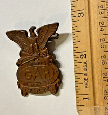 VINTAGE SEPT 12, 1914 GAR GRAND ARMY REPUBLIC ANNUAL PICNIC BADGE -LAKEMONT PARK picture