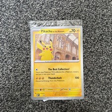 Pokémon National History Museum NHM Pikachu Jumbo Promo Sealed  picture