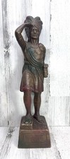 VINTAGE 1964 AUSTIN PRODUCTIONS CHALKWARE CIGAR STORE NATIVE AMERICAN INDIAN 20