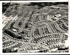 LG56 1965 Original AP Photo WHEATON MARYLAND RESIDENTIAL NEIGHBORHOOD AERIAL picture