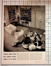 1940s Noël Coward Blithe Spirit Play Review Magazine Page WWII Era London picture