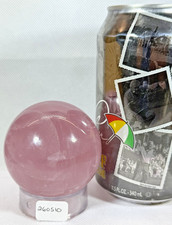 LAVENDER ROSE QUARTZ SPHERE OF HIGH QUALITY WITH PHANTOMS. picture