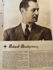 Robert Montgomery, Full Page Vintage Pinup picture