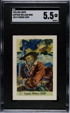 1936 Jolly Roger Card Captain Kidd Card 🏴‍☠️ William Kidd 🏴‍☠️ SGC 5.5 picture