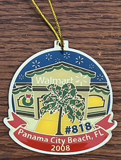 2008 Walmart Employee Christmas Ornament #818 Panama City Beach FL Collectible picture